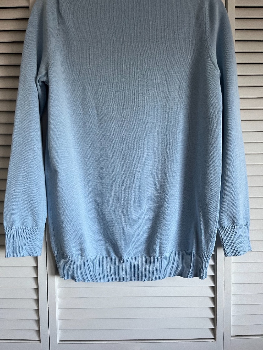 Navy Jane American Flag Sweater Light Blue women’s small - Picture 8 of 9